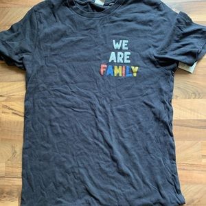 BNWT “we are family” tee
